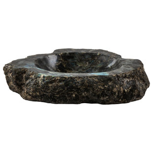 Belfry Bathroom Brayan 430mm L x 380mm W Anthracite Stone Specialty Sink