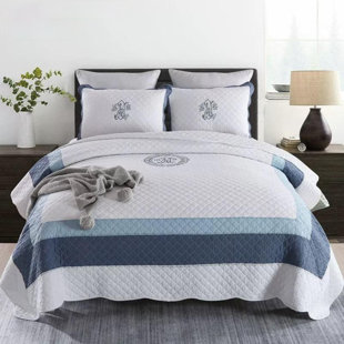 SHUBOZEMAN LLC DBOZE Egyptian Cotton Sateen Quilt Set