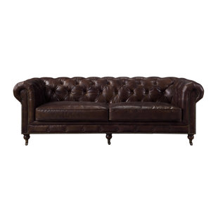 ANDREW HOME STUDIO Bavis 89'' Leather Sofa