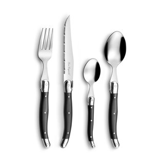 Amefa USA Corp Lou Laguiole Stainless Steel Flatware Set - Service for 6