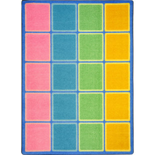 JOY CARPETS Kid Essentials Blocks Abound Area Rug