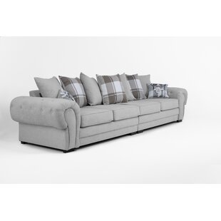 THREE POSTS Elkland 4 Seater Upholstered Sofa