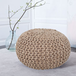 TIMBERBROOK Wolle Upholstered Pouf