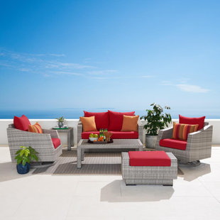 RST BRANDS Castelli 6 Piece Sofa Seating Group with Cushions