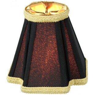 HOME CONCEPT INC 4" H x 5" W Silk/Shantung Empire Candelabra Shade ( Clip On ) in Black