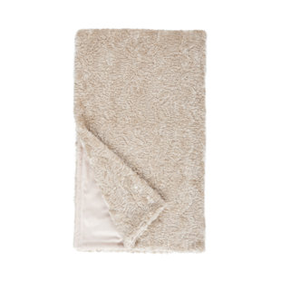 DONNA SALYER'S FABULOUS-FURS Signature Series Faux Fur Throw Vintage Persian Lamb