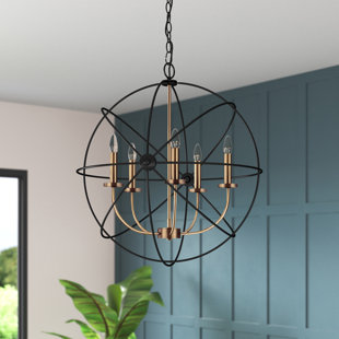 IVY BRONX Waldron 5 - Light Dimmable Sphere Chandelier