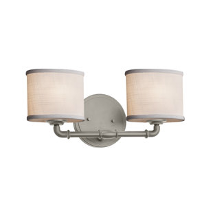 JUSTICE DESIGN GROUP Textile 2 - Light Dimmable Bath Bar