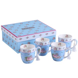 LILY MANOR Aleena Bone China Coffee Cup (Set of 4)