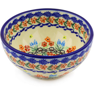 POLMEDIA 24 oz. Polish Pottery Stoneware Bowl