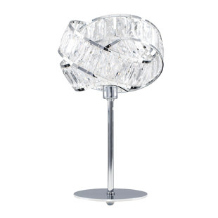 MINISUN 36Cm Silver Table Lamp