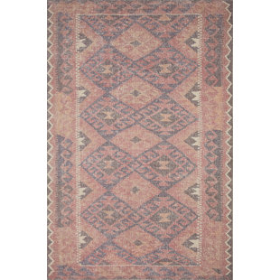 ED ELLEN DEGENERES CRAFTED BY LOLOI Alameda Oriental Pink/Blue Area Rug