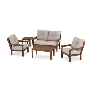 POLYWOOD® Vineyard 5-Piece Deep Seating Set