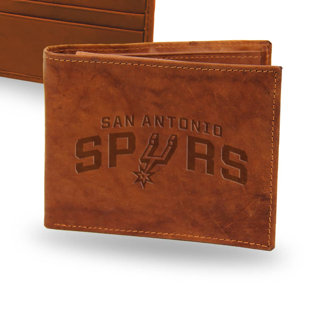 RICO INDUSTRIES INC NBA San Antonio Spurs SBL Pecan Cowhide Billfold Wallet
