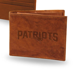 RICO INDUSTRIES INC NFL New England Patriots SBL Pecan Cowhide Billfold Wallet