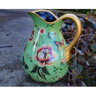 ALCOTT HILL® Lorine Flower and Butterfly Wrapped Display Pitcher