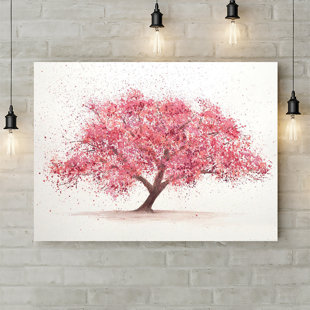 LATITUDE RUN Cherry Tree Blossom - Wrapped Canvas Print