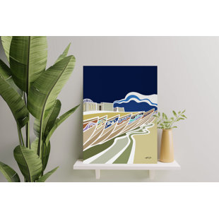 ULLI HOME Sengalese Fisher Boats by Ify Ojo - Wrapped Canvas Painting Print