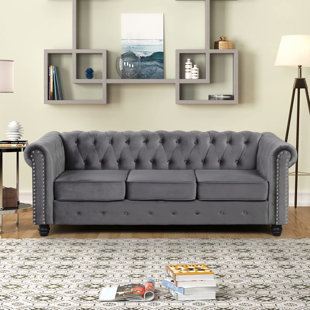 ROSDORF PARK Etienne 82'' Velvet Sofa