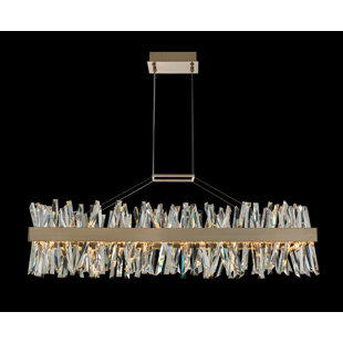 ALLEGRI BY KALCO LIGHTING Glacier 1 - Light Kitchen Island Pendant