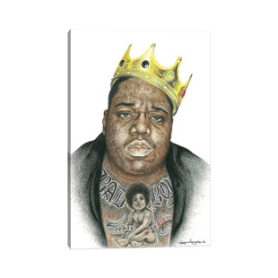 ICANVAS Biggie by Inked Ikons - Wrapped Canvas Print