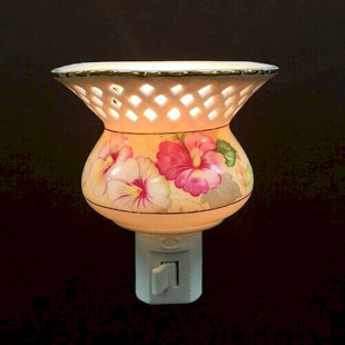 MDR TRADING INC. Pink Florals Night Light