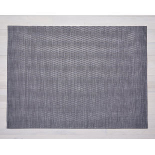 CHILEWICH Thatch Flatweave Dark Grey Area Rug
