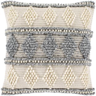 LIVABLISS Anders Embroidered Cotton Blend Throw Pillow