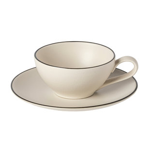 COSTA NOVA Pacifica Stoneware Teacup and Saucer