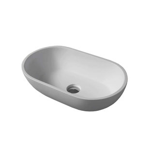 AGUA CANADA White Oval Vessel Bathroom Sink