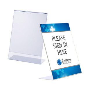 VKF RENZEL USA CORP. Acrylic L-Display (8.5" x 11")