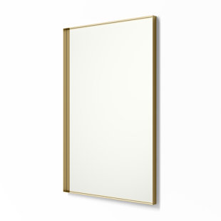 EBERN DESIGNS Gerlando Metal Flat Wall Mirror