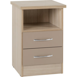 ZIPCODE DESIGN Cascio 2 Drawer Bedside Table