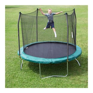 SKYWALKER TRAMPOLINES 10' Round Trampoline with Safety Enclosure