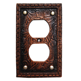 PASEO ROAD BY HIEND ACCENTS Tooled 1-Gang Duplex Outlet Wall Plate (Set of 4)
