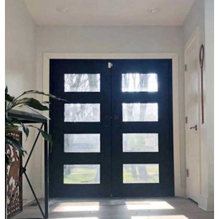 CUSTOM IRON DOOR PROS Hypnos Iron Prehung Front Entry Doors (Set of 2)