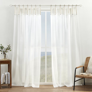 AMALGAMATED TEXTILES Sheer Curtain Pair (Set of 2)