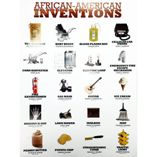 TRI-SEVEN ENTERTAINMENT African American Inventions On Paper Print