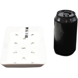 Ebros Gift Japanese Cuisine White Neta Zara Porcelain Sushi Sashimi Chef Serving Plate With Drip Holes Sushi Case Raw Food Preparation And Storage Restaurant Supply Value Pack (6, 8.75" BY 4.75") (Set of 6)