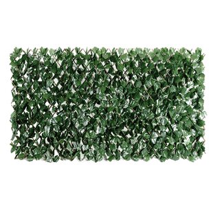 COLOURTREE Double Side Expandable Faux Hedge Artificial Ivy Wood Decorative Fence Panel