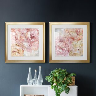 HOUSE OF HAMPTON® " Contemporary Peonies I " 2 - Pieces