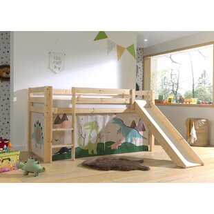 VIPACK Pino European Single (90 x 200cm) Mid Sleeper Loft Bed