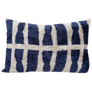 METROHOUSE DESIGNS Ikat Silk Throw Pillow