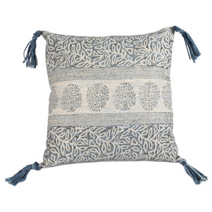 FIBRE BY AUSKIN Yahya Floral Cotton Throw Pillow