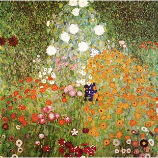 VAULT W ARTWORK " Flowery Garden " by Gustav Klimt