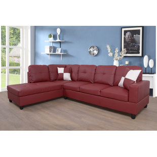 WADE LOGAN® Askas 2 - Piece Faux Leather Sectional