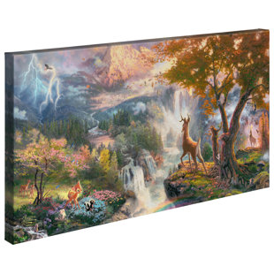 ART BRAND STUDIOS " Disneys Bambi's First Year " by Thomas Kinkade Studios
