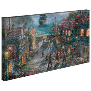 ART BRAND STUDIOS " Disneys Pirates Of The Caribbean " by Thomas Kinkade Studios
