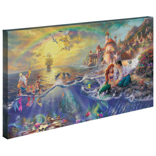 ART BRAND STUDIOS " Disneys The Little Mermaid " by Thomas Kinkade Studios