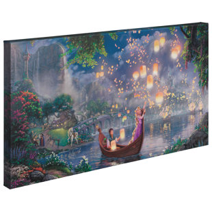 ART BRAND STUDIOS " Disneys Tangled " by Thomas Kinkade Studios